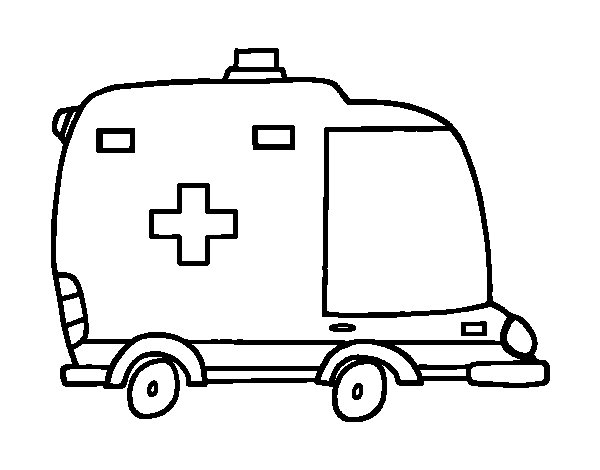 Coloriage À Dessiner Ambulance A Imprimer serapportantà Coloriage Ambulancier
