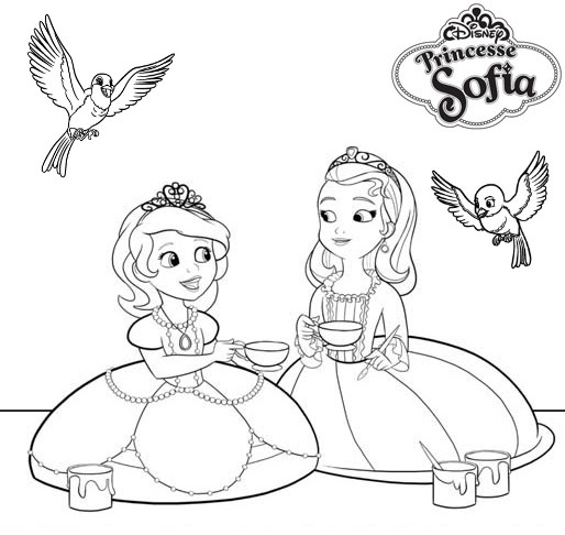 Coloriage À Dessiner Princesse Sofia Au Royaume Des Sirenes à Dessiner Princesse Sofia