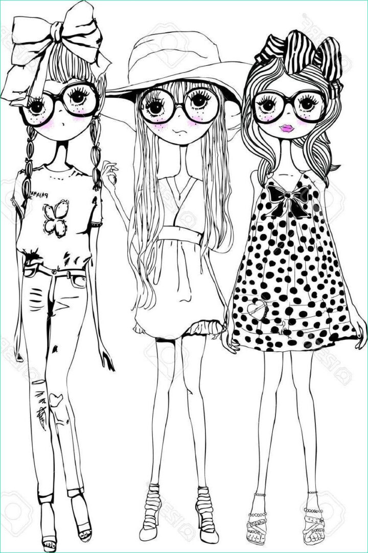 Coloriage Adolescent Filles Élégant Collection Stock En 2020 encequiconcerne Coloriage Pour Ado À Imprimer