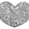 Coloriage Adulte Coeur Mandala Fleurs Zen 2017 Dessin À Imprimer pour Coeur À Imprimer Et Colorier