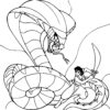 Coloriage Aladdin Contre Le Serpent À Imprimer intérieur Coloriages Aladdin