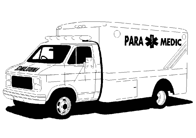 Coloriage Ambulance #136781 (Transport) - Dessin À Colorier avec Coloriage Ambulancier