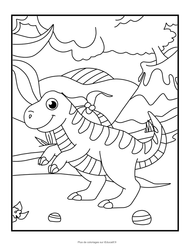 Coloriage Bébé Dinosaure T-Rex À Imprimer dedans Trex Coloriage