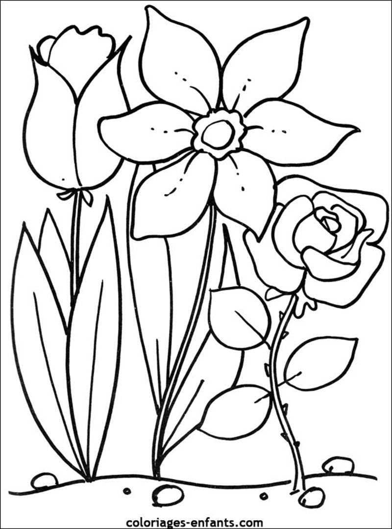 Coloriage Bouquet De Fleurs #160931 (Nature) - Dessin À Colorier pour Bouquet De Fleur A Colorier