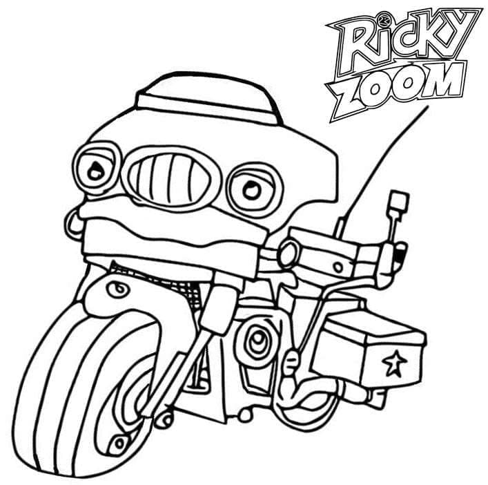 Coloriage Bunker De Ricky Zoom - Télécharger Et Imprimer Gratuit Sur concernant Coloriage Ricky Zoom