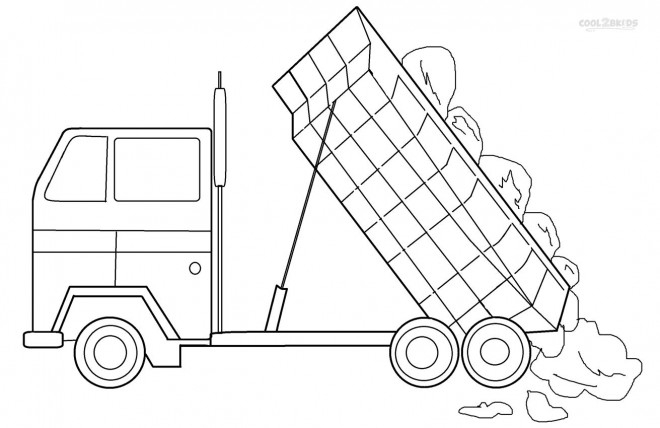 Coloriage Camion À Benne Pour Colorier Dessin Gratuit À Imprimer encequiconcerne Coloriage Camion Benne