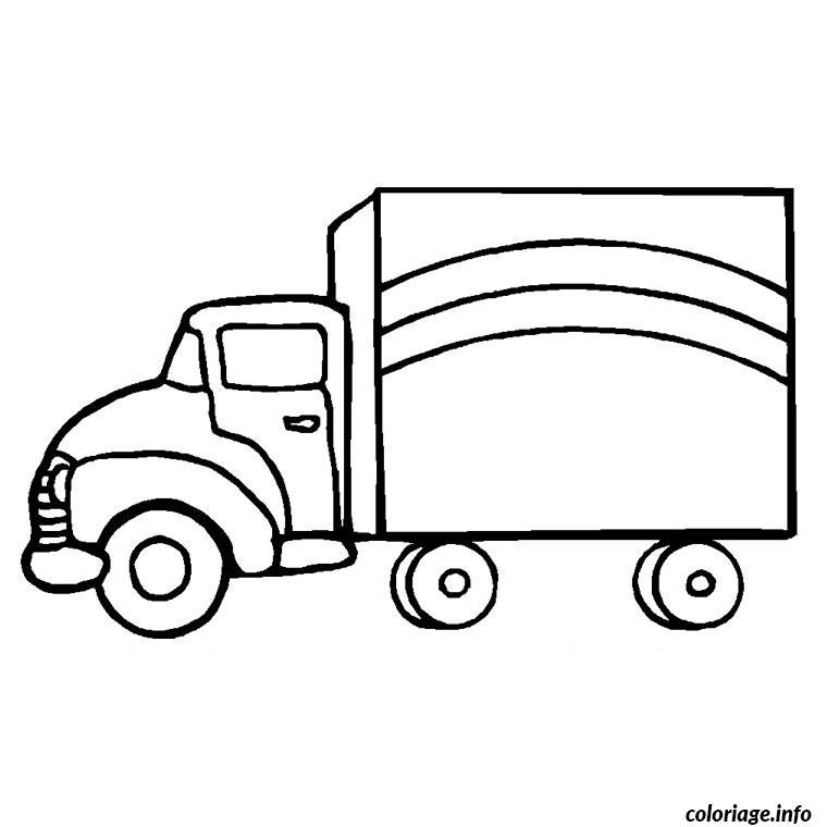 Coloriage Camion Transport Dessin Camion À Imprimer concernant Dessin Camion À Imprimer