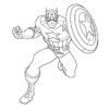 Coloriage Captain America #76577 (Super-Héros) - Dessin À Colorier avec Coloriages Captain America