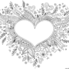 Coloriage Coeur Saint Valentin A Imprimer - Shizukuglassb serapportantà Mandala Coeur Adulte