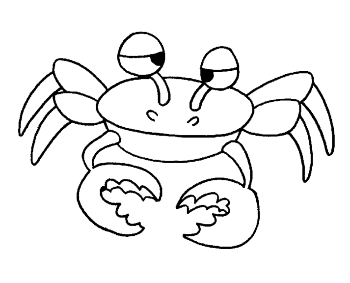 Coloriage Crabe #4678 (Animaux) - Dessin À Colorier - Coloriages À Imprimer tout Coloriage Crabe