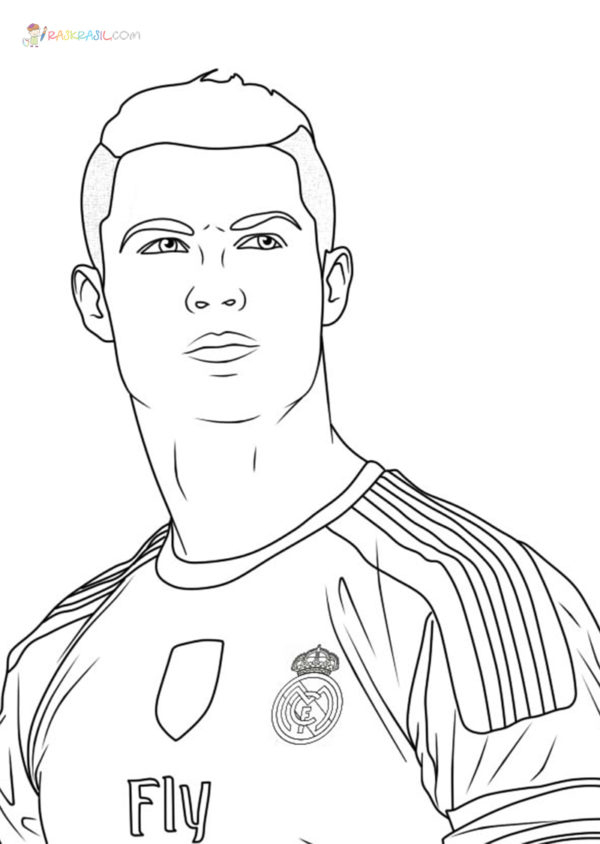 Coloriage Cristiano Ronaldo À Imprimer à Coloriage De Ronaldo