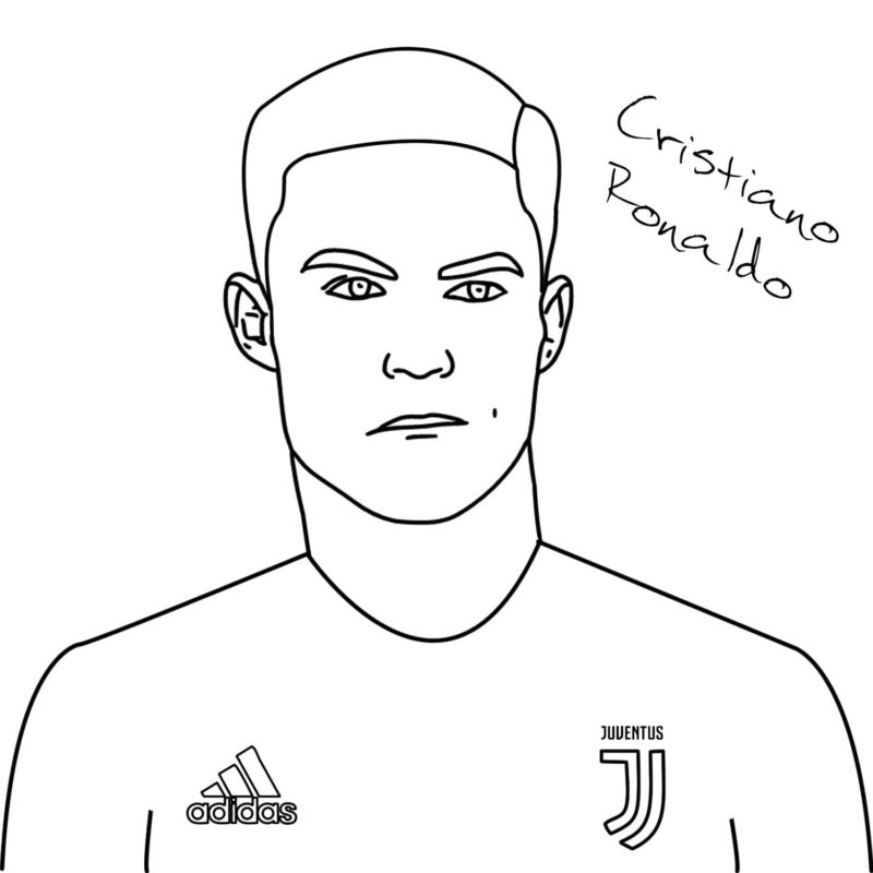 Coloriage Cristiano Ronaldo À Imprimer destiné Cristiano Ronaldo Coloriage