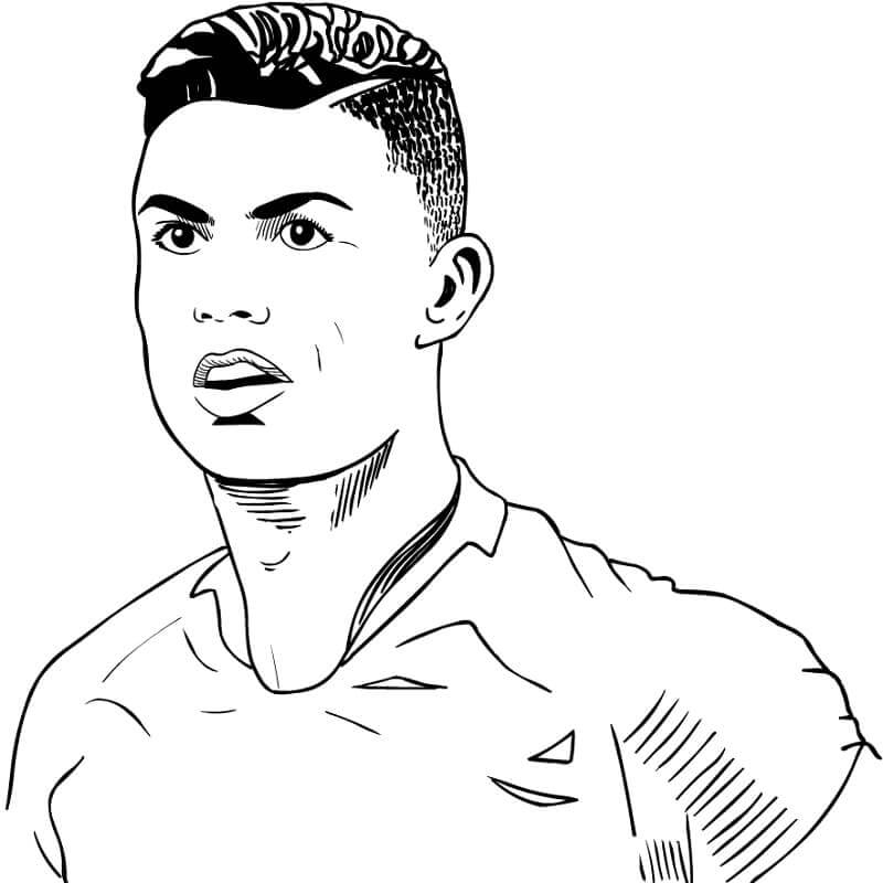 Coloriage Cristiano Ronaldo À Imprimer Sur Coloriageenfant encequiconcerne Coloriage De Cristiano Ronaldo