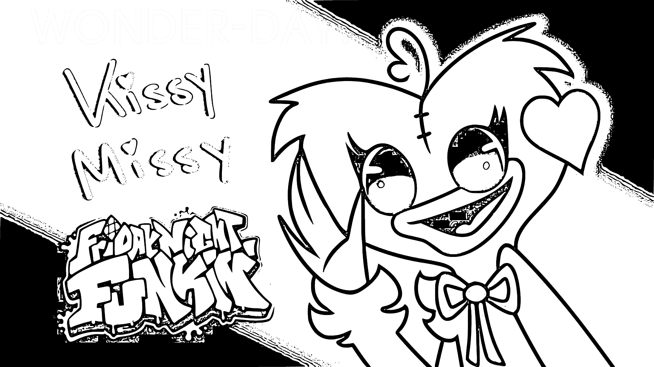 Coloriage De Kissy Missy 05 De Poppy Playtime avec Coloriage Huggy Wuggy Et Kissy Missy À Imprimer