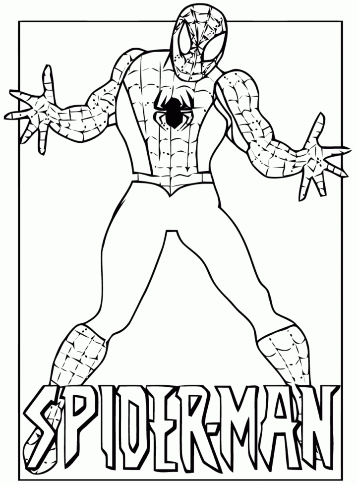 Coloriage De Spiderman À Telecharger Gratuitement - Coloriage Spider tout Coloriage Spidermann