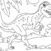 Coloriage Dinosaure - Tyrannosaurus Rex - Coloriages Gratuits À pour Coloriage Tyrannosaure