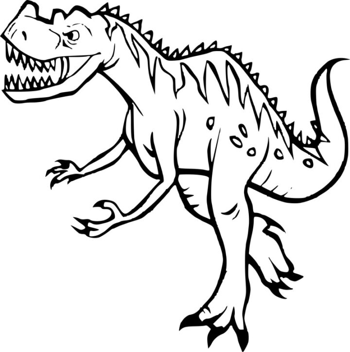 Coloriage Dinosaure Tyrex Dessin Gratuit À Imprimer concernant Coloriage Tyrex