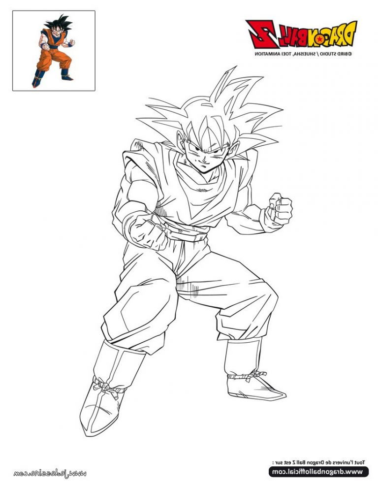 Coloriage Dragon Ball Z Sangoku Luxe Images Coloriages Goku À Colorier serapportantà Goku A Colorier