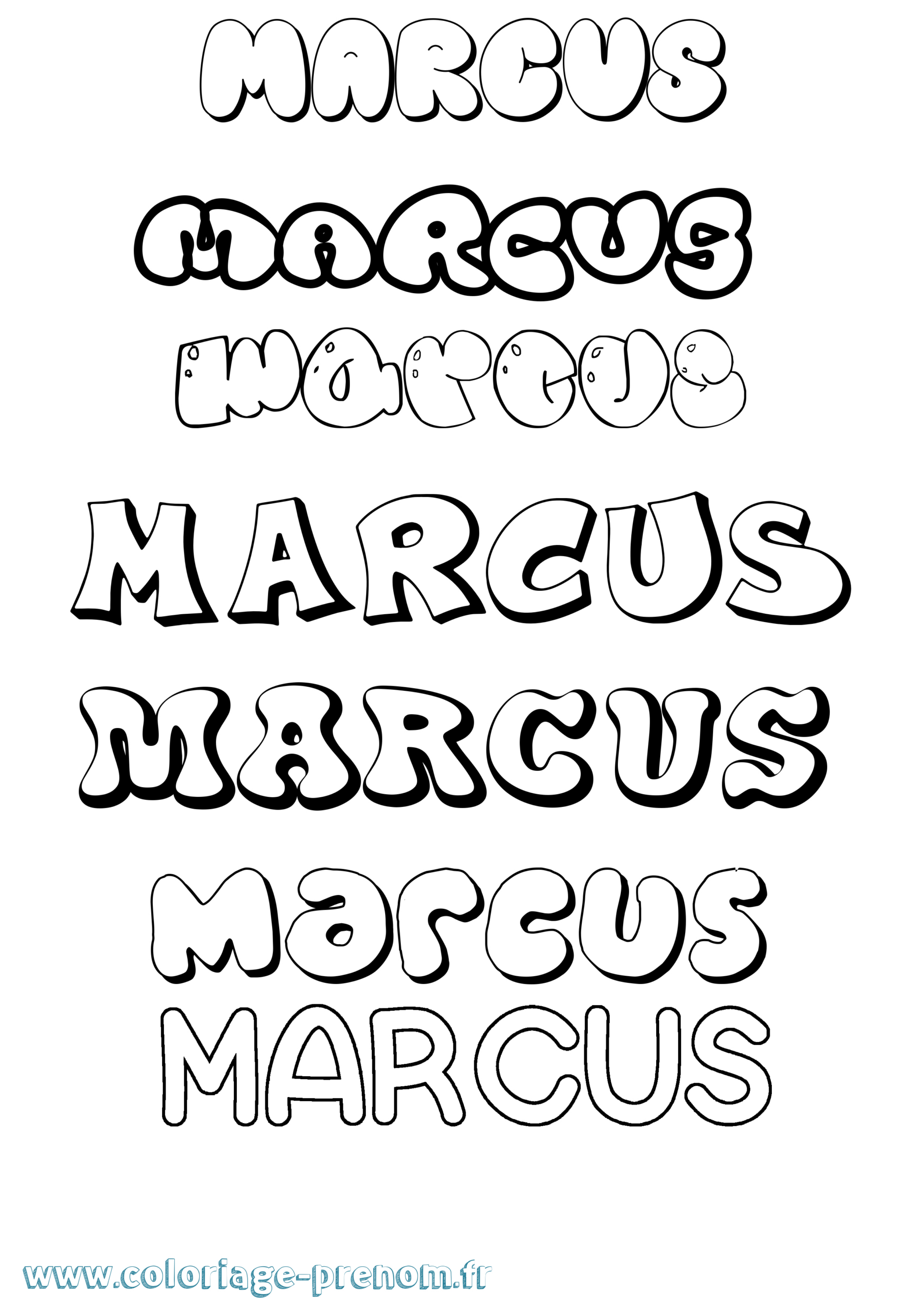 Coloriage Du Prénom Marcus : À Imprimer Ou Télécharger Facilement pour Marcus Coloriage