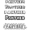Coloriage Du Prénom Panther : À Imprimer Ou Télécharger Facilement dedans Coloriage Panther