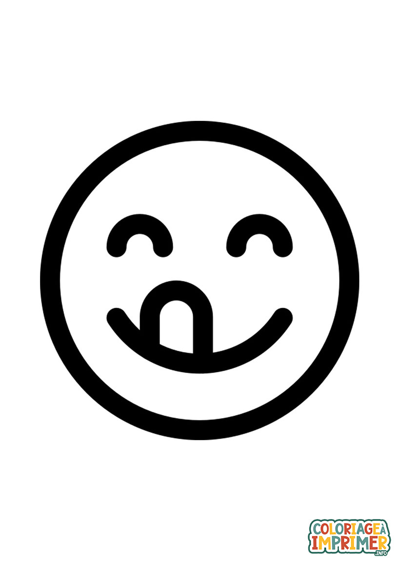 Coloriage Emoji Délicieux À Imprimer Gratuit concernant Coloriages Emoji