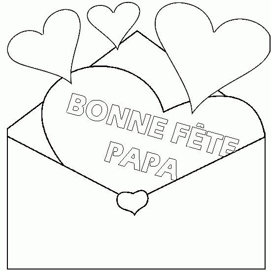 Coloriage Fete Des Peres Gratuit À Imprimer destiné Bonne Fete Papa Coloriage