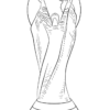 Coloriage Fifa World Cup Football Trophee Coupe Du Monde Officiel destiné Dessin À Imprimer Football