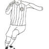 Coloriage Football Messi Facile Dessin Gratuit À Imprimer avec Coloriage Football À Imprimer