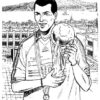 Coloriage Football Zidane Dessin Gratuit À Imprimer pour Footballeur Coloriage