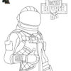 Coloriage Fortnite Battle Royale Personnage 4 À Imprimer | Coloring serapportantà Dessins A Imprimer Fortnite