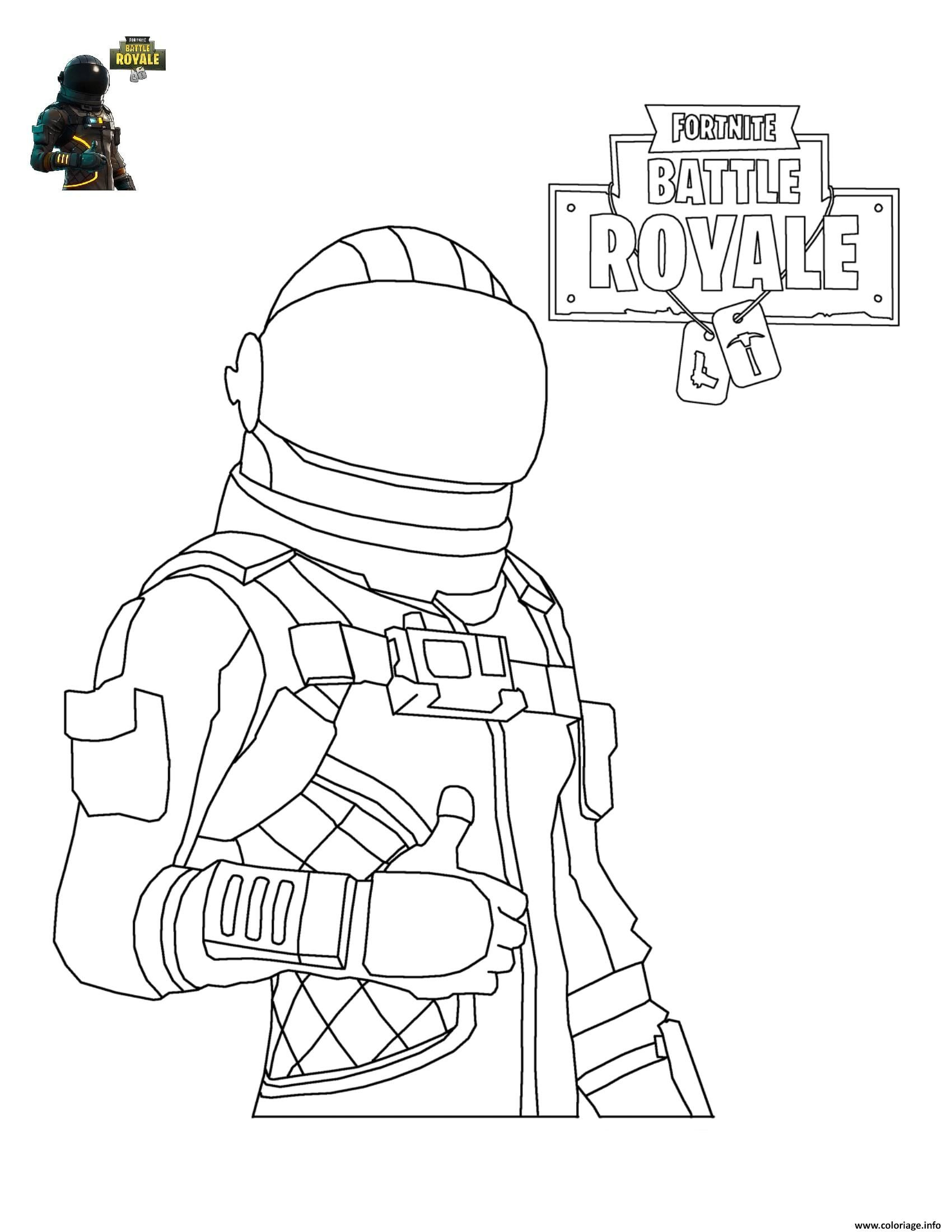 Coloriage Fortnite Battle Royale Personnage 4 À Imprimer | Coloring serapportantà Dessins A Imprimer Fortnite