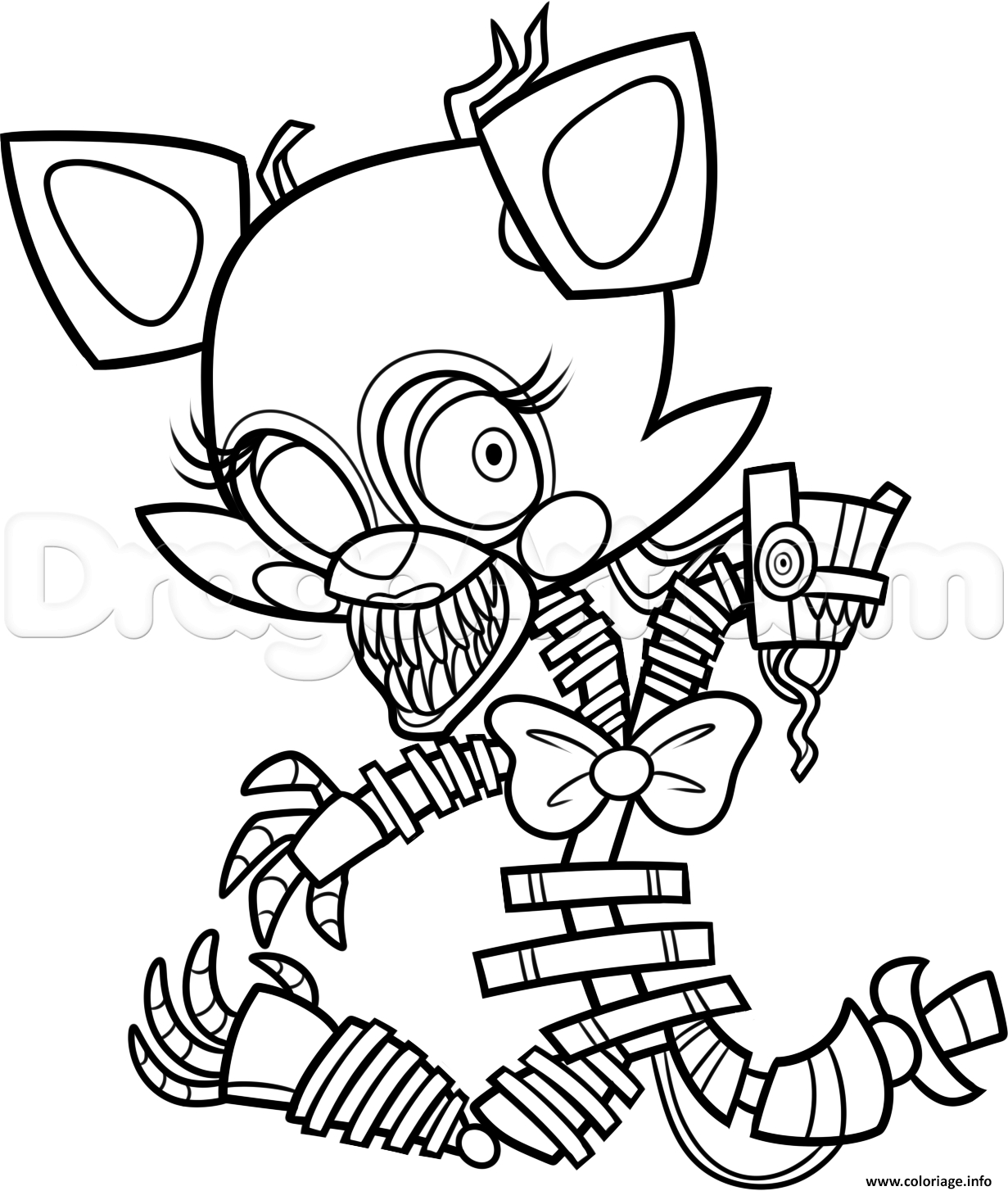 Coloriage Freddy S At Five Nights 2 Fnaf Coloring Pages - Jecolorie intérieur Coloriage Fnaf