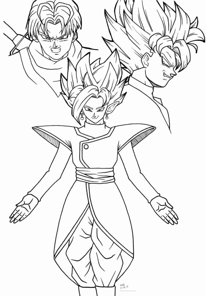 Coloriage Goku - Maison Bonte : Votre Guide &amp; Magazine Décoration dedans Goku Coloriage