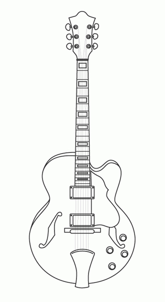 Coloriage Guitare | Coloriage Guitare, Coloriage Musique, Coloriage serapportantà Guitare À Colorier