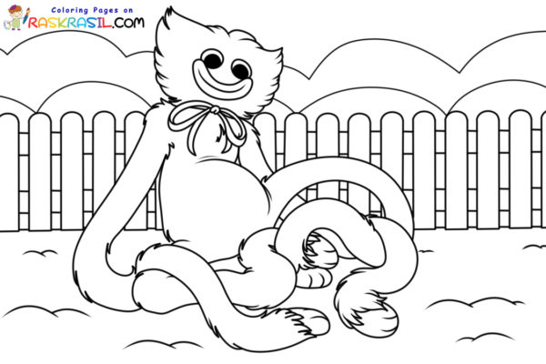 Coloriage Huggy Wuggy À Imprimer tout Huggy Wuggy A Colorier