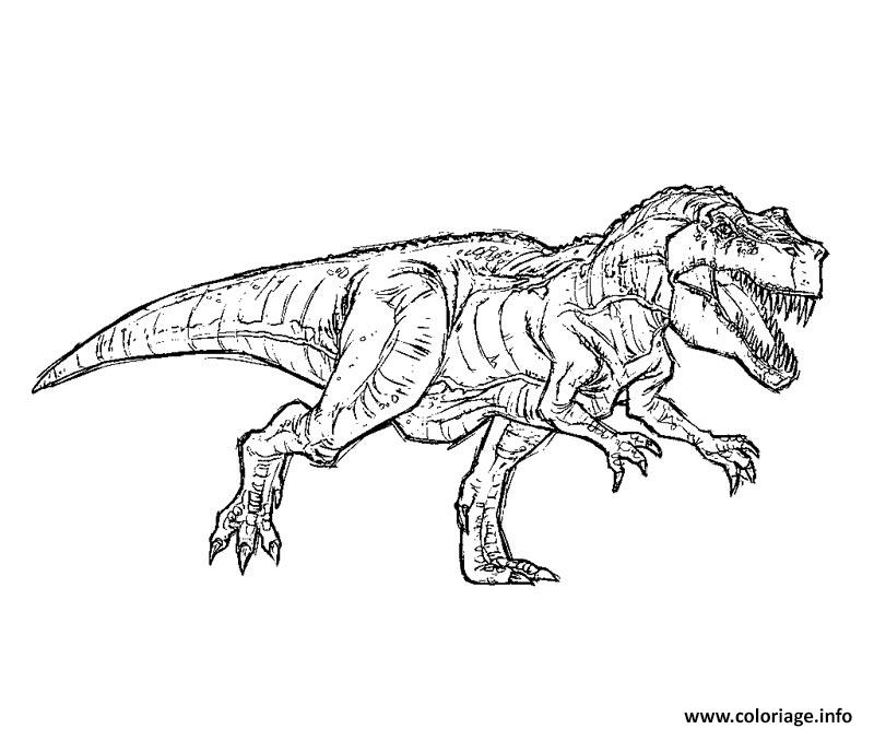 Coloriage Indominus Rex Jurassic Park 11 - Jecolorie pour Jurassic World Coloriage