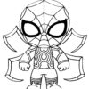 Coloriage Iron Spiderman - Jecolorie pour Spiderman A Imprimer Coloriage