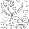 Coloriage Je T'Aime Maman Avec Fleur Dessin Gratuit À Imprimer encequiconcerne Dessin Je T&amp;#039;Aime Maman