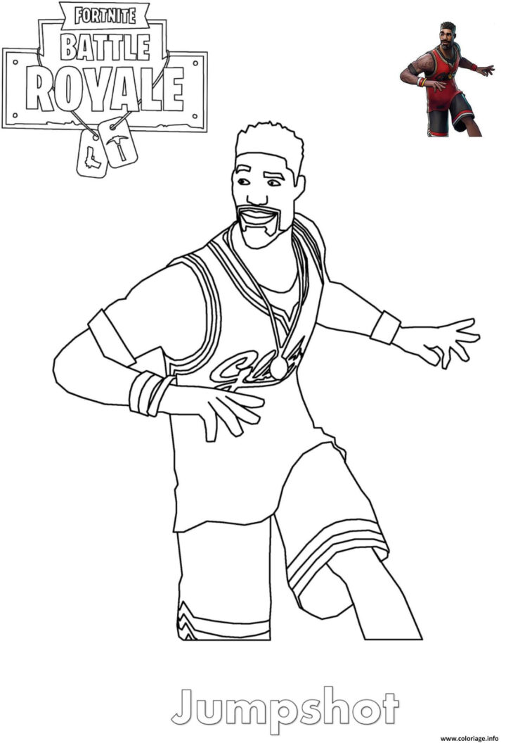 Coloriage Jumpshot Fortnite Basketball Player Dessin Fortnite À Imprimer pour Coloriage Fornite