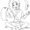 Coloriage Katara Maîtresse De L'Eau Dans Avatar À Imprimer concernant Dessin Avatar A Imprimer