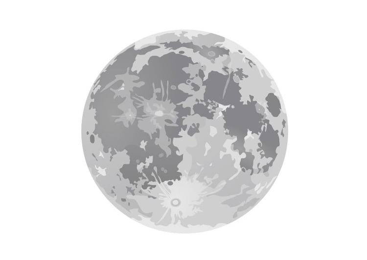 Coloriage La Pleine Lune - Coloriages Gratuits À Imprimer - Dessin 10188 serapportantà Coloriage Lune