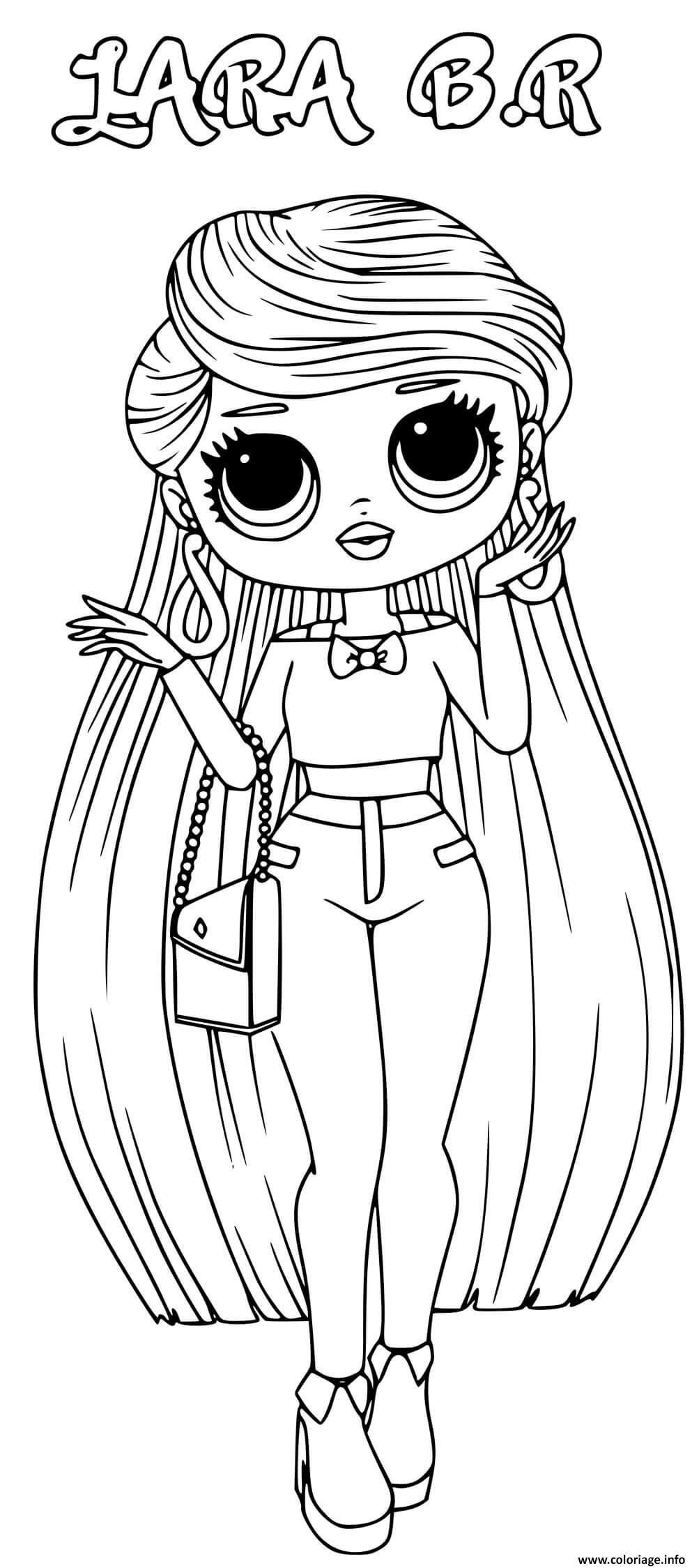 Coloriage Lara Br Lol Omg Dessin Poupee Lol À Imprimer tout Imprimer Poupee Lol