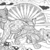 Coloriage Le Roi Lion Mandala Disney - Télécharger Et Imprimer Gratuit pour Coloriages Disney Mandala