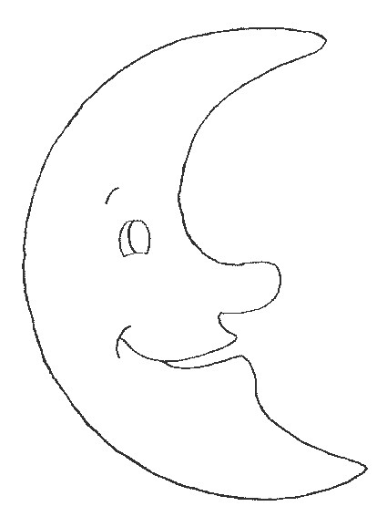 Coloriage Lune Joyeuse Dessin Gratuit À Imprimer encequiconcerne Coloriage Lune