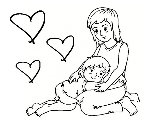 Coloriage Maman Je T&amp;#039;Aime Dessin Gratuit À Imprimer tout Dessin Je T Aime Maman