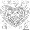 Coloriage Mandala Coeur Dessin Coeur À Imprimer tout Coeur Dessin A Imprimer