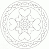 Coloriage Mandala Cœur Facile À Imprimer Et Colorier encequiconcerne Dessin Coeur À Imprimer