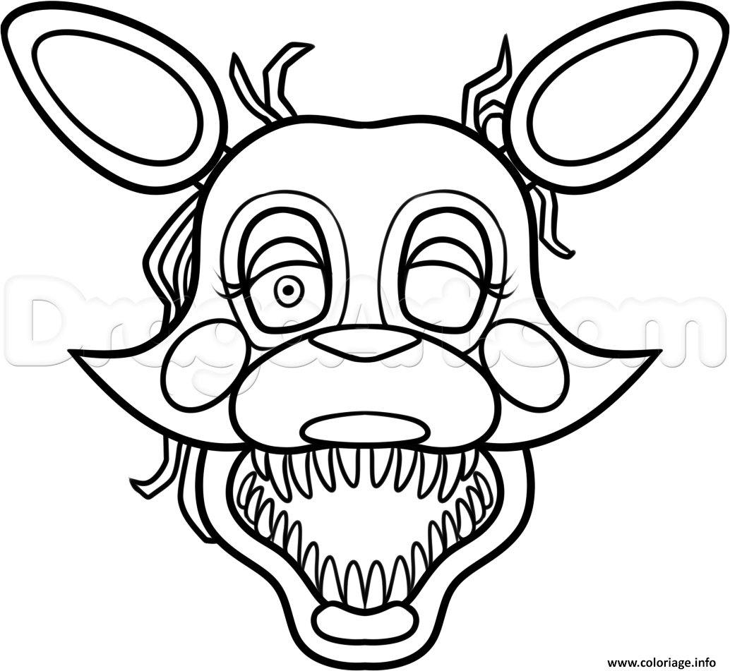 Coloriage Mangle From Five Nights At Freddys 2 Fnaf Coloring Pages tout Dessin Five Night At Freddy&amp;#039;S