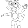 Coloriage Mangle From Five Nights At Freddys Dessin Fnaf À Imprimer pour Five Nights At Freddy'S Dessin