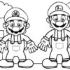 Coloriage Mario Et Luigi Dessin Gratuit À Imprimer destiné Coloriage Mario Et Luigi